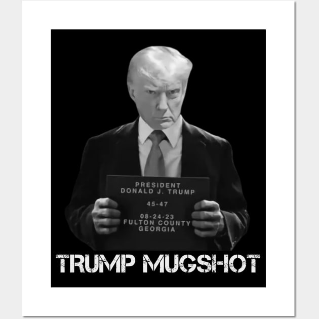 Trump Mugshot Wall Art by BUBBLEMOON